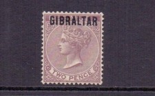 Gibraltar 1886 purple for sale  CHARD