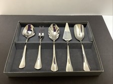 CONJUNTO DE LANCHES DE AÇO INOXIDÁVEL INTERNATIONAL SILVER CO 5 peças comprar usado  Enviando para Brazil
