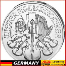 Srebrna moneta Filharmonicy Wiedeńscy 2025 1 uncja srebro 999.Austria 1,5 euro NOWA na sprzedaż  PL