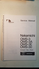 Nakamichi oms3e manual usato  Napoli