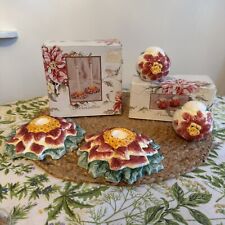 Poinsettia candlestick holders for sale  Mansfield