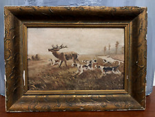 Peinture chasse huile d'occasion  Châtillon-sur-Loire