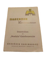 Ersatzteilliste hagedorn gabel gebraucht kaufen  Könnern