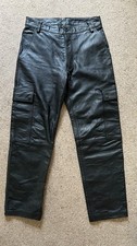 Leather cargo jeans for sale  REIGATE