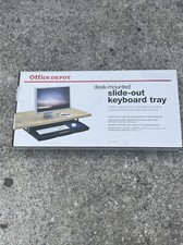 Usado, Bandeja de teclado deslizante montada na mesa Office Depot nova em folha na caixa nova na caixa comprar usado  Enviando para Brazil
