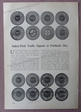 Artículo de 1915 * Safety First Movement - Señales de tráfico en Portland Oregon  segunda mano  Embacar hacia Mexico