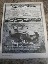 Caterham car sales for sale  BRISTOL