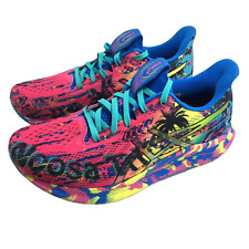 Tênis de corrida ASICS GEL-Noosa Tri 14 1012B208-401 rosa brilho preto palmeira tamanho 7 comprar usado  Enviando para Brazil