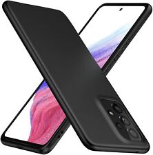 Hülle für Samsung Galaxy A53 5G Schwarz Matt Silikon Schutz Handyhülle Tasche comprar usado  Enviando para Brazil
