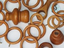 Wooden curtain rings for sale  WIMBORNE