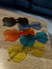 Heart shaped glasses for sale  TAMWORTH