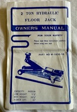 Macaco hidráulico Wilmar Corp. 2 toneladas peça manual do proprietário W-1630-10, FRETE GRÁTIS comprar usado  Enviando para Brazil