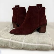 Botas femininas Capodarte camurça roxa avermelhada tamanho 8 BR 39, usado comprar usado  Enviando para Brazil
