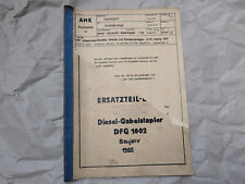 Ddr gabelstapler anleitung gebraucht kaufen  Dorndorf-Steuditz