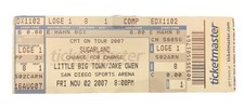 Sugarland concert ticket for sale  Escondido