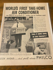 Anúncio de ar condicionado vintage 1957 Philco World's First Take Home comprar usado  Enviando para Brazil