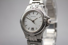 [Exc+3] Relógio feminino GUCCI 9040L 26mm mostrador prata data quartzo do Japão comprar usado  Enviando para Brazil