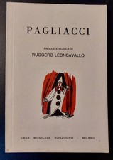 Pagliacci libretto musica usato  Vignate