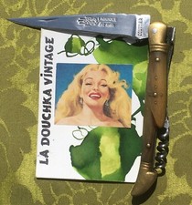 FACA DOBRÁVEL DE BOLSO COLECIONADORA LAGUIOLE FRANCESA~FEITA À MÃO~ASSINADA COUTTIER~VINTAGE comprar usado  Enviando para Brazil