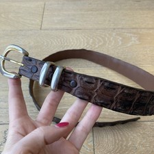Crocodile skin belt for sale  HAMPTON