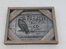 Placa publicitária Parrett Tractor Co. Benton Harbor Michigan revendedor implementar  comprar usado  Enviando para Brazil
