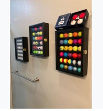 30 Bolas de Golfe Vitrine Caixa Gabinete Colecionador Rack Madeira PRESENTE PERFEITO Parede comprar usado  Enviando para Brazil