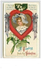 Carte gaufrée greeting d'occasion  Igny
