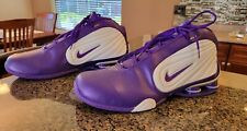NOVO Tênis de Basquete Masculino Nike Shox Branco Roxo 17.5 Vintage RARO comprar usado  Enviando para Brazil