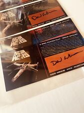 Placa autografada Star Wars assinada 3x7 X-wing Wedge David Ankrum comprar usado  Enviando para Brazil