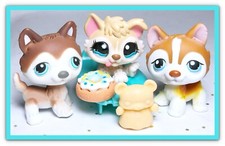 Autêntico Littlest Pet Shop LPS #68 #341 #1013 Husky Puppy Polar Dog Family Set, usado comprar usado  Enviando para Brazil
