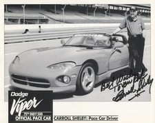 Carroll Shelby ~ Fotografia Dodge Viper autografada assinada dos anos 90 ~ DNA PSA, usado comprar usado  Enviando para Brazil