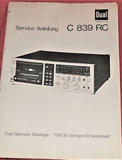 Dual 839rc service gebraucht kaufen  Simbach a.Inn
