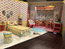 Estrutura de papelão vintage Skipper DREAM ROOM com móveis 1964 Barbie irmã comprar usado  Enviando para Brazil