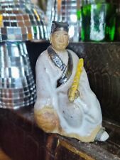 Mudman chinês vintage feito à mão e pintado à mão sentado com Dizi (flauta) comprar usado  Enviando para Brazil