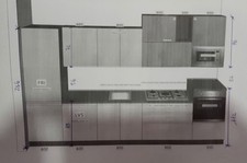 Cucina lineare bianca usato  Casalnuovo di Napoli