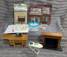 Lote miniatura casa de muñecas vintage #1 muebles y accesorios segunda mano  Embacar hacia Mexico