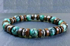 Bracelet perles jaspe d'occasion  Bordeaux-