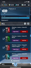 Topps Star Wars Digital Card Trader Platinum 2 Wave 3 inserções, usado comprar usado  Enviando para Brazil