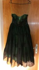 Corsagenkleid schwarz weiß gebraucht kaufen  Ibbenbüren