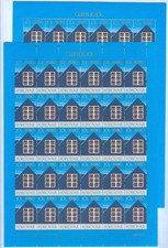 Ilhas Faroé. 1980. 2 folhas. Selo de Natal perfeito estado 2 diferências. Perfor. Janela com luz comprar usado  Enviando para Brazil