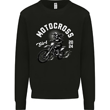 Moletom Motocross Girl Motocross MotoX Dirt Bike feminino infantil comprar usado  Enviando para Brazil