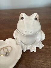 Ceramic white frog for sale  Rochester