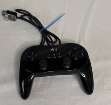 Controle oficial Nintendo Wii Pro clássico preto RVL-005 comprar usado  Enviando para Brazil