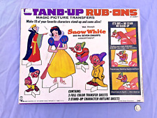 1968 HASBRO #2940 BRANCO DE NEVE STAND-UP RUB-ONS IMAGEM MÁGICA TRANSFERÊNCIAS COMPLETAS comprar usado  Enviando para Brazil