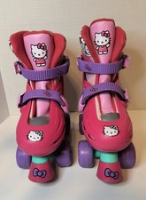 Patins quadriciclos clássicos PlayWheels Hello Kitty Kids, tamanho júnior 10-13 Sanrio, usado comprar usado  Enviando para Brazil