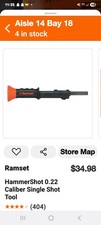 Ramset 00022 hammershot for sale  Sylvania