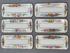Conjunto raro de 6 cartões de nome de porcelana para uma mesa de jantar feita por Dresden Alemanha comprar usado  Enviando para Brazil