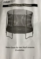 Relaxdays sicherheitsnetz tram gebraucht kaufen  Mönchengladbach