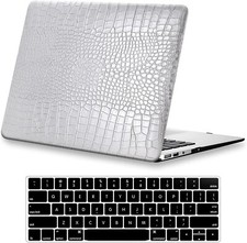 Capa de couro ecológico crocodilo MacBook Pro 13 polegadas A1502 A1425 prata e teclado comprar usado  Enviando para Brazil