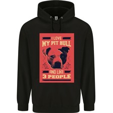 I Love My Pitbull & 3 People Śmieszna dziecięca bluza z kapturem na sprzedaż  Wysyłka do Poland